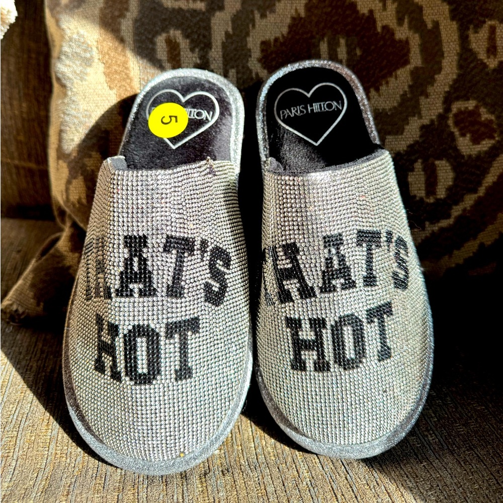 Paris Hilton “That’s Hot” Blinged Out Slippers